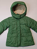 Зимова дитяча куртка Crewcuts на дівчинку, 2 роки, зелена