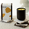 Аромасвічка Рівне з кавової гущі, біорозкладна Аромат Бурштин, фото 4