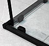 Душова кабіна DUSEL DSL194B Black Matt 100х100х190 см, двері розсувні, прозора, фото 7