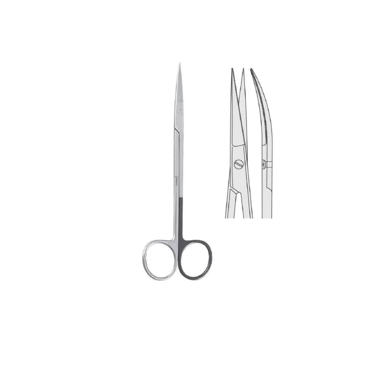 Ножиці Falcon 160 мм (BS.431.160) Kelly вигнуті/зубчасті, фото 1