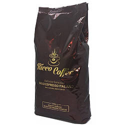 Кава в зернах Ricco Coffee Gold Espresso Italiano Україна 1кг міцна кава еспресо вендінг