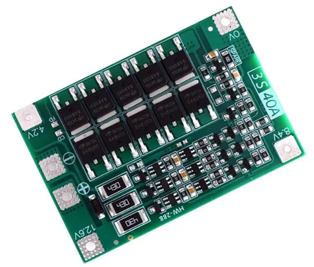 BMS контролер 3S Li-Ion 18650 12.6V 40A заряду/розряду