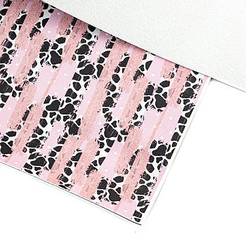 Екошкіра Шкірозамінник з принтом Леопард 22*30см МSH012