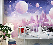 Самоклеючі плівка Oracal ніжний принт для кімнати дитини "Хмарне Королівство Мрій", фото 5