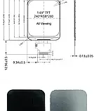 1.69″ IPS TFT дисплей 240×280 ST7789V2 — екран без модуля для Arduino, Raspberry Pi, STM32, фото 6