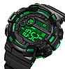 Годинник чоловічий спортивний наручний Skmei 2110 (Чорний із зеленим), фото 5