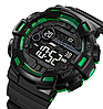 Годинник чоловічий спортивний наручний Skmei 2110 (Чорний із зеленим), фото 6