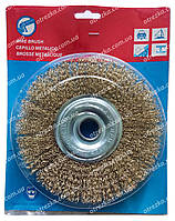 Щітка дискова крацовка з рифленого дроту 180х22 мм. ширина 15 мм.