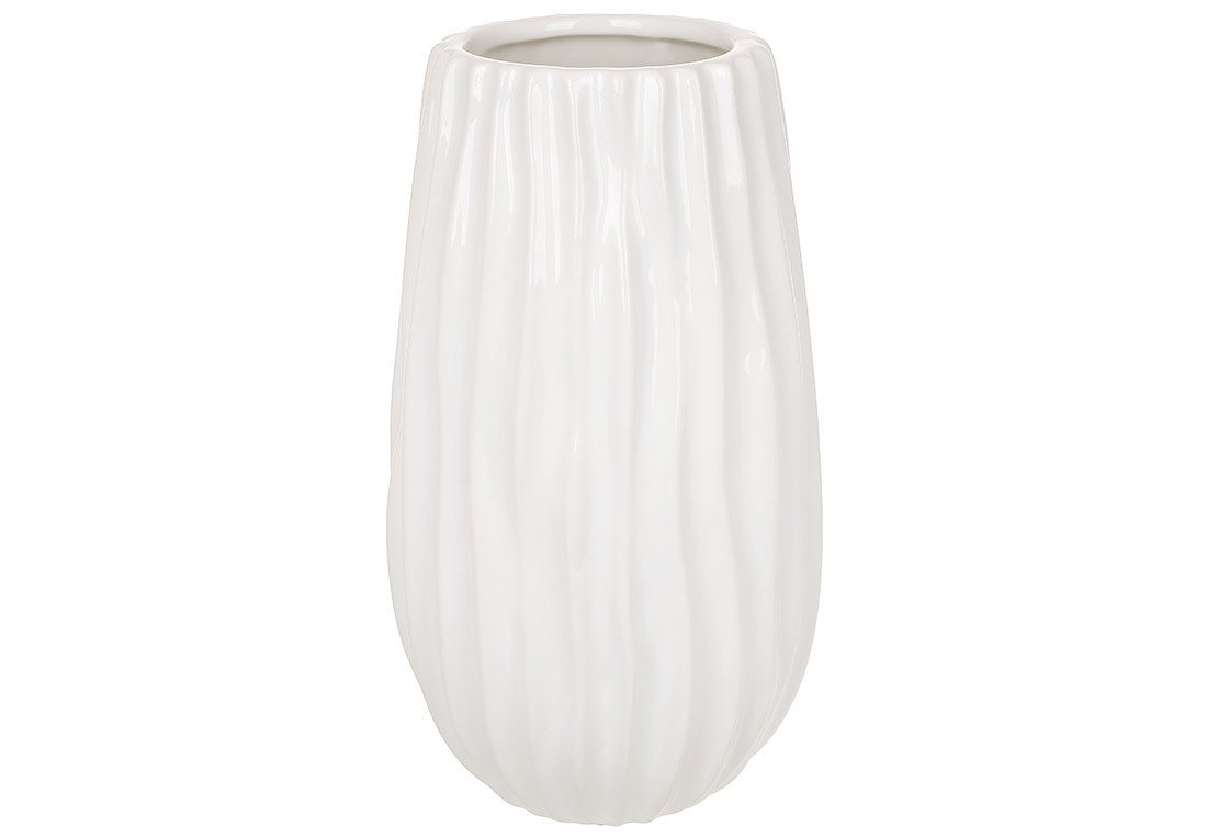 Ваза керамічна Модерн H=20см, колір - білий - 2 шт УПАКОВКА ТОВАР ВІД ВИРОБНИКА