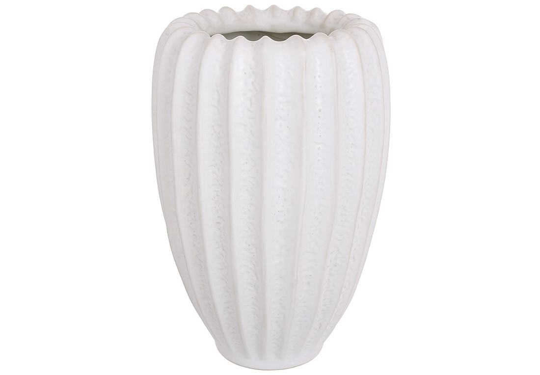 Ваза керамічна Shell white H=20 - 2 шт УПАКОВКА ТОВАР ВІД ВИРОБНИКА