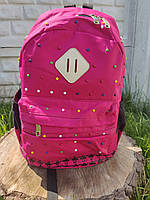 Рюкзак рожевий з декором DENFEE 4606 серія Luxcel