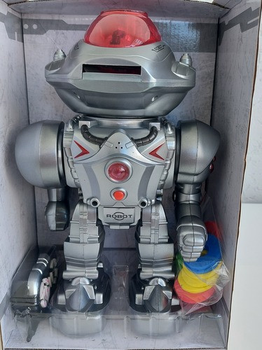 Робот на радіокеруванні світло, звук, запуск м'яких дисків, у коробці ( 27108), фото 1