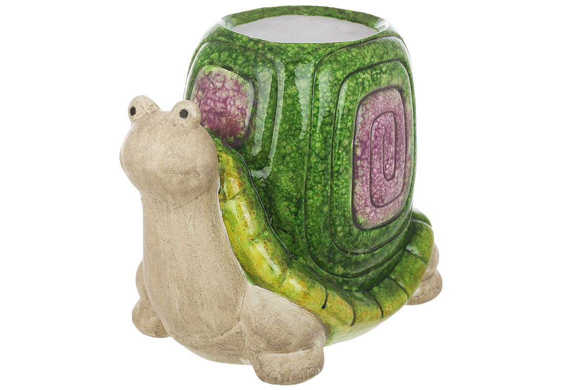 Декоративна ваза - кашпо Черепаха, 20.5*12.5*16.5см - 2 шт УПАКОВКА ТОВАР ВІД ВИРОБНИКА