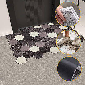 Килимок з ПВХ в передпокій Соти d34