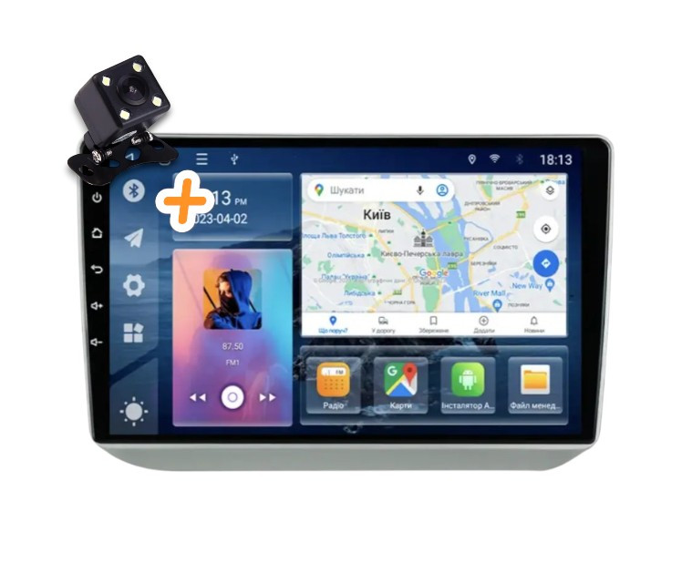 Магнітола для Skoda Fabia 2007-2014 Android 2/32 ГБ 8-ядер CarPlay 4G QLED, фото 1