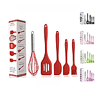 Набір силіконового кухонного приладдя 5 предметів Baking Props, фото 9