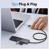 Хаб Acer USB 3.0, концентратор 5-в-1, розгалужувач, фото 4