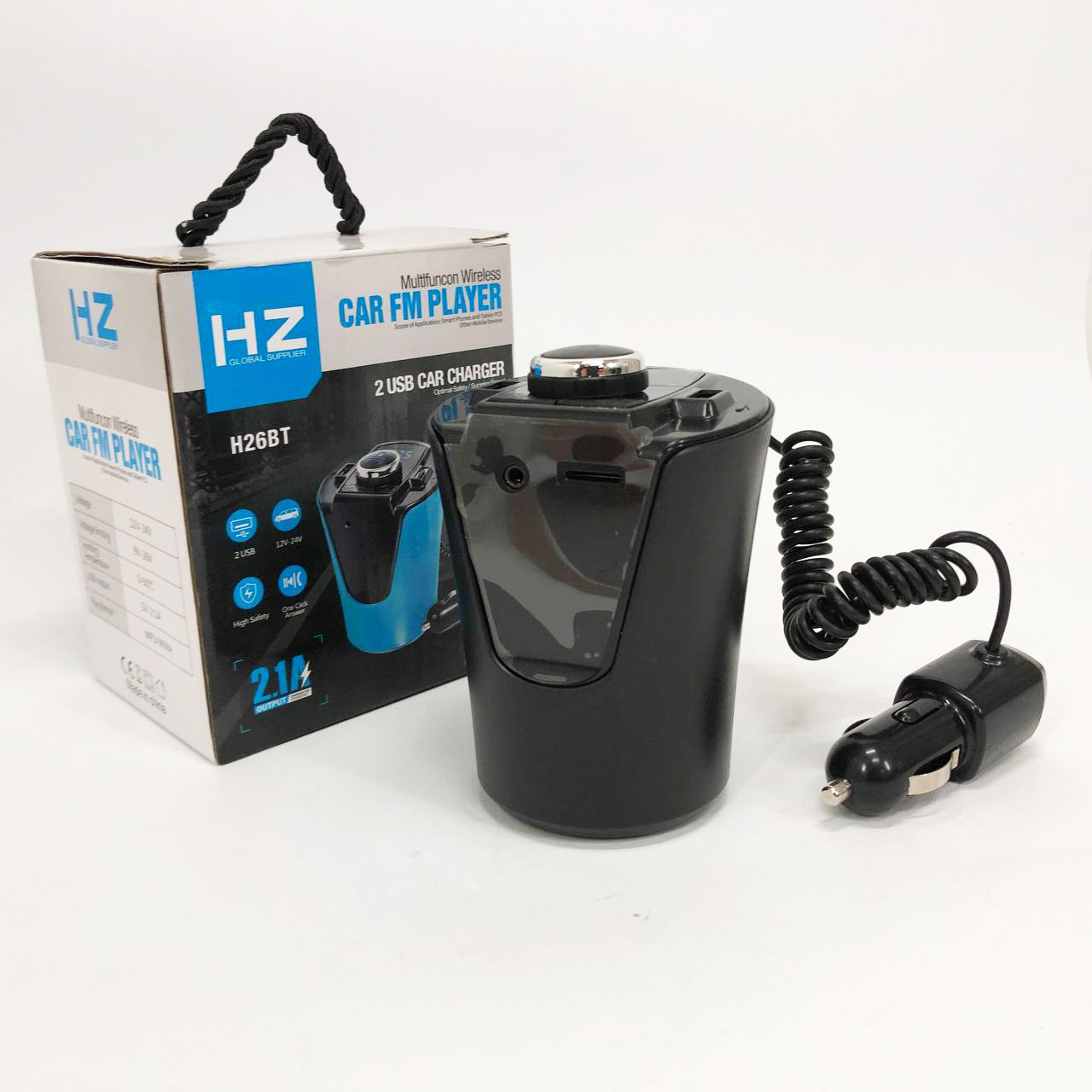 Автомобільний fm-трансмітер модулятор bluetooth 2 USB HZ