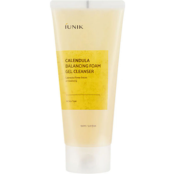 Балансуючий гель для вмивання з календулою IUNIK Calendula Balancing Foam Gel Cleanser 150 ml