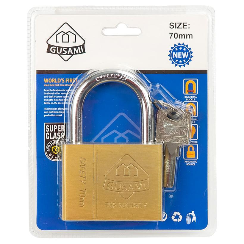 Замок навісний 70 мм гаражний - амбарний для нежитлових приміщень, таких як комори, сараї, гаражі та склади