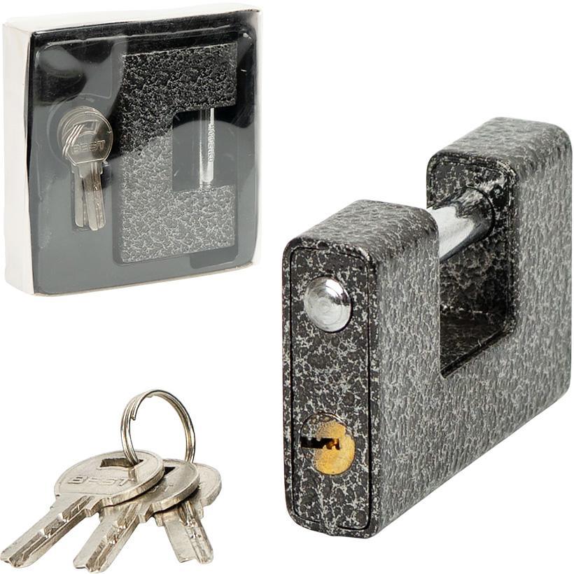 Замок навісний 100 мм антивандальний гаражний - амбарний для захисту гаражів, складів, контейнерів, воріт