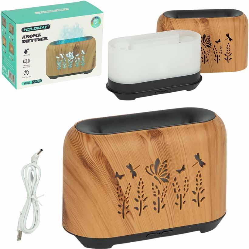 Зволожувач повітря аромадифузор для дому з LED підсвічуванням, ультразвуковий, резервуар 150 мл з автовідключенням