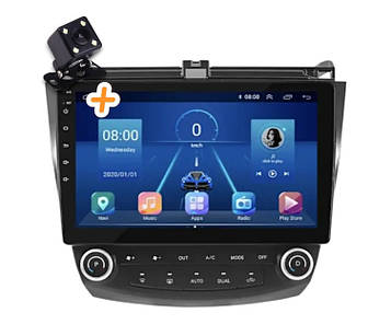 Магнітола для Honda Accord 7 2003-2007 на Android | Сенсорний екран, GPS, Bluetooth, камера заднього виду