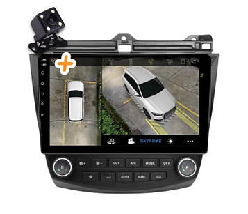 Магнітола для Honda Accord 7 2003-2007  на Android. Преміальна модель (2+32 ГБ 4G QLED CarPlay 8 ядер)