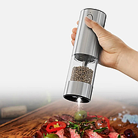 Млин для спецій електричний акумуляторний, автоматичний, подрібнювач для перцю і солі, фото 7