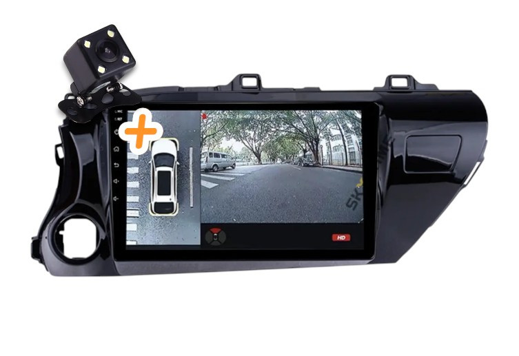 Магнітола для Toyota Hilux на Android. Преміальна модель (2+32 ГБ 4G QLED CarPlay 8 ядер), фото 1