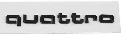 Шильдик емблема напис на багажник AUDI E tron Quattro E-tron ауді Є трон Е трон КВАТРО ауді колір чорний