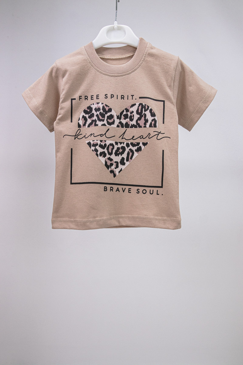 Футболка дитяча для дівчинки з принтом Spirit кулір, фото 1