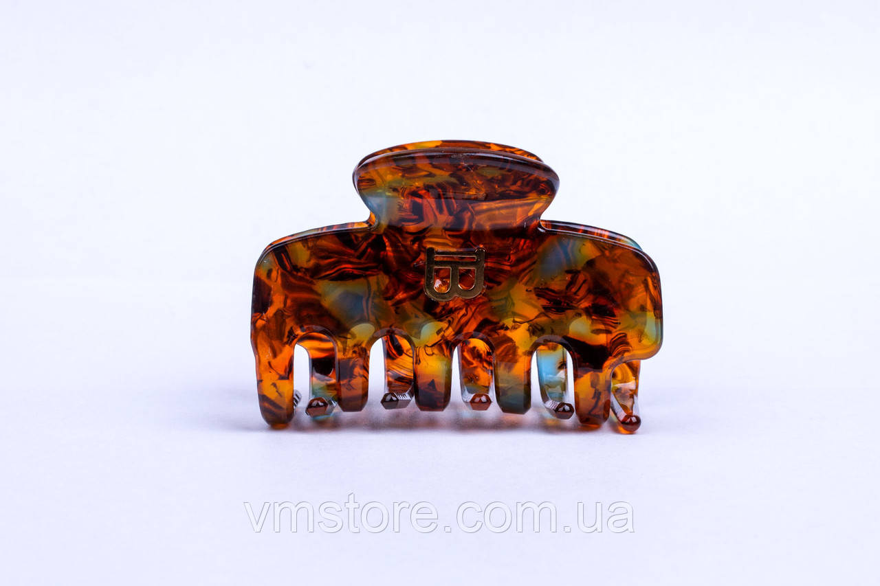 Шпилька крабік для волосся французький пластик, довжина 6 см, фото 1