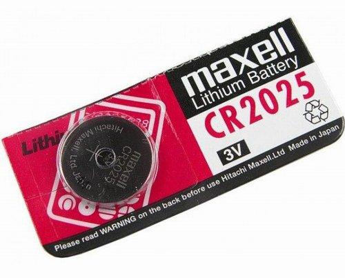Батарейка Maxell CR2025 для велоком'ютера (BAT034), фото 1