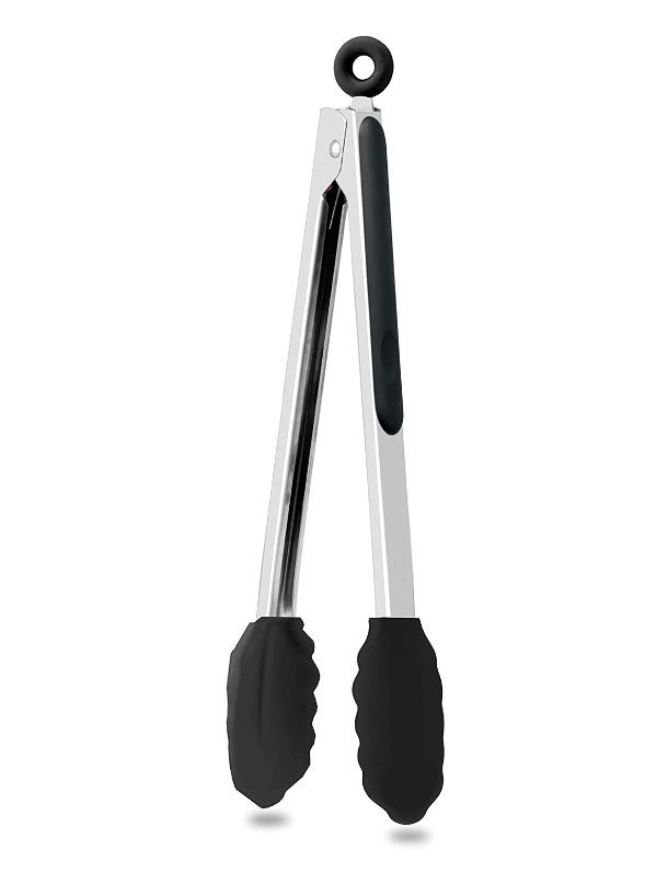 Щипці універсальні 34 см Харчова нержавійка + силікон, фото 1