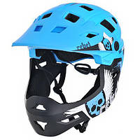 Шолом велосипедний ProX Cage, блакитний/чорний (A-KO-0150) — L