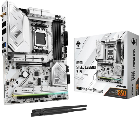 Материнська плата ASRock B850 STEEL LEGEND WIFI Socket AM5