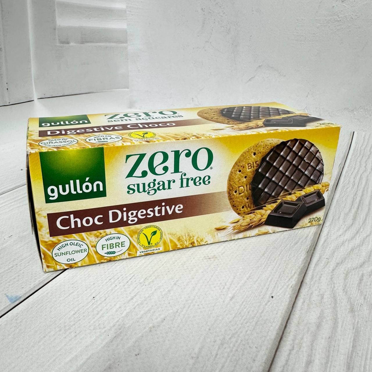 Печиво Gullon Zero Digestive Choco без цукру 270 г