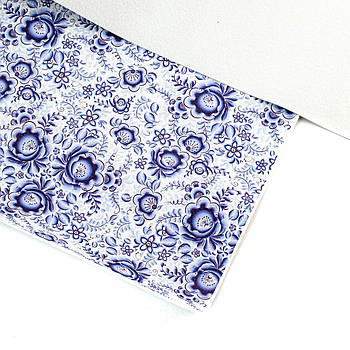 Екошкіра Шкірозамінник з принтом Квіти 22*30см МSH022