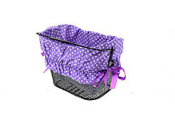 Сумка в кошик Kands фіолетовий/білий (TR-18)