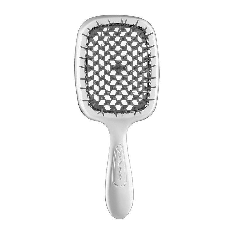 Гребінець срібний із сірим Janeke Superbrush Small, фото 1