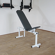 Лавка регульована для жиму 40 на 40 мм + Стійки зі страховкою 40 на 40 мм, фото 4