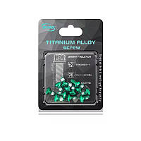 Комплект гвинтів Giyo 12 шт. для ротора, зелений (T25-green)