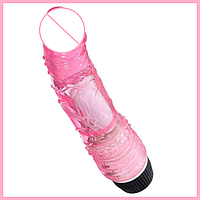 Рожевий вібратор на батарейках, Реалістичний фалоімітатор з вібрацією, Вагінальний стимулятор, Інтимні іграшки
