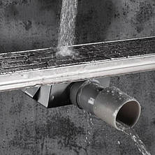 Трап душовий з неіржавкої сталі Ocean-1 70х500 мм Хром (34344), фото 2