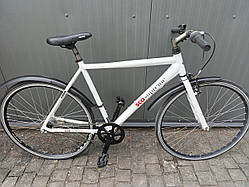 Велосипед SCO 28" рама алюміній, планетарка, білий б/у