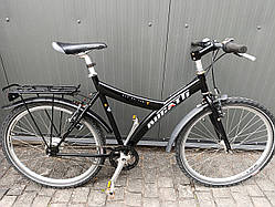 Велосипед Bugatti 26" хороший стан, планетарка, чорний б/у