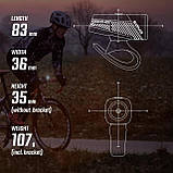 Фара передня Sigma Buster 400 FL чорний (OBP960), фото 2