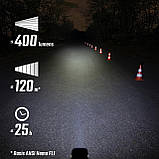 Фара передня Sigma Buster 400 FL чорний (OBP960), фото 4