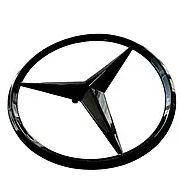 Емблема Mercedes-Benz (Мерседес) на кришку багажника C клас W204 чорний глянець